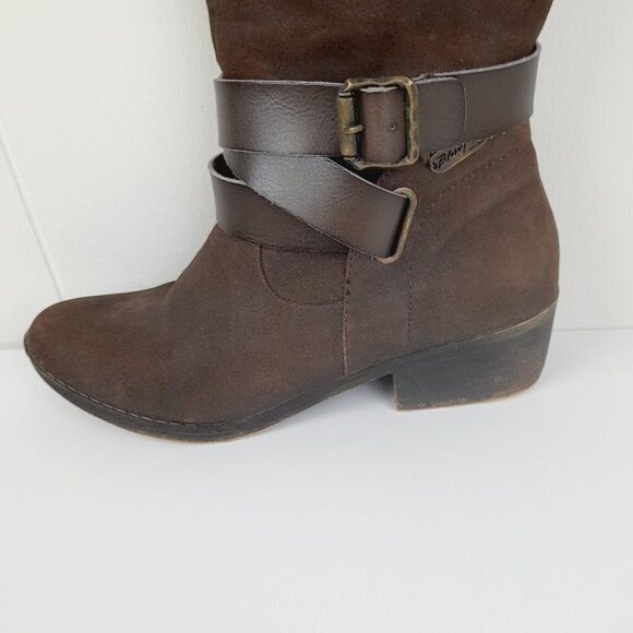 Blowfish Size 8.5 Brown Boho Straps and Buckle Detail High Women's Boots - Picture 8 of 9